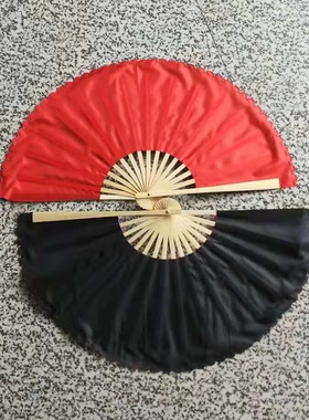 黑红双面中国风古典影舞蹈扇子