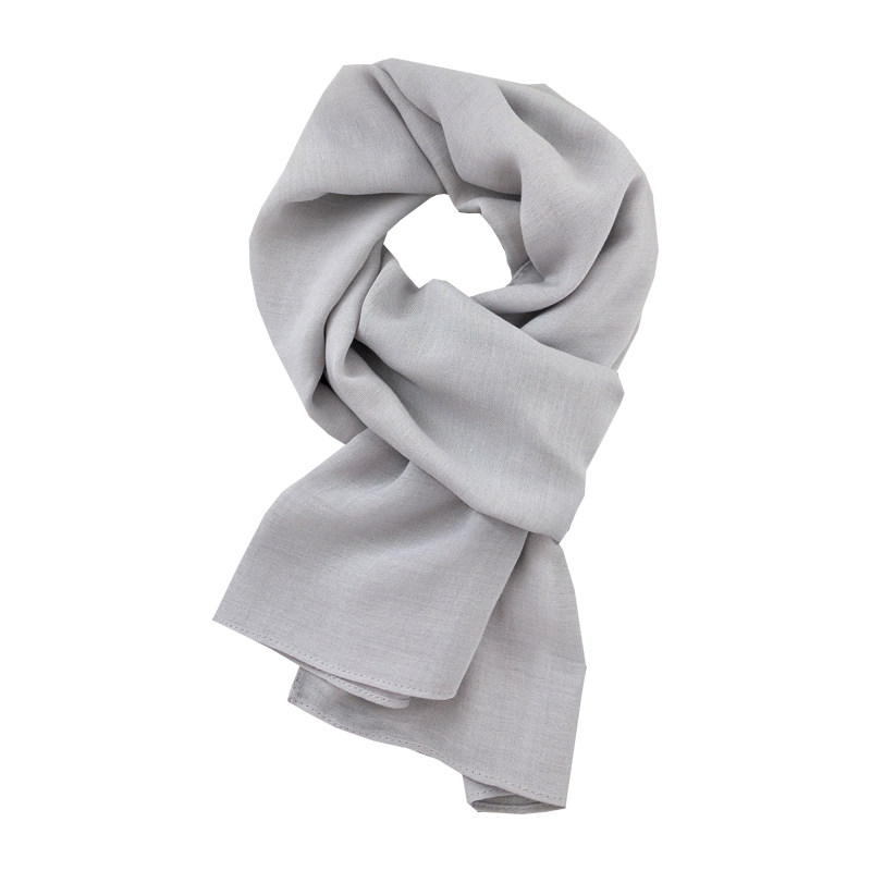 森系文艺黑色灰色短款纯色薄棉麻围巾女春秋冬季护颈椎保暖小围脖,淘宝优惠券,粉丝福利购,淘宝优惠卷