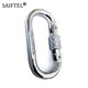 Outdoor rock climbing main lock carabiner O-type thread lock rock climbing hook safety buckle steel lock rock climbing equipment