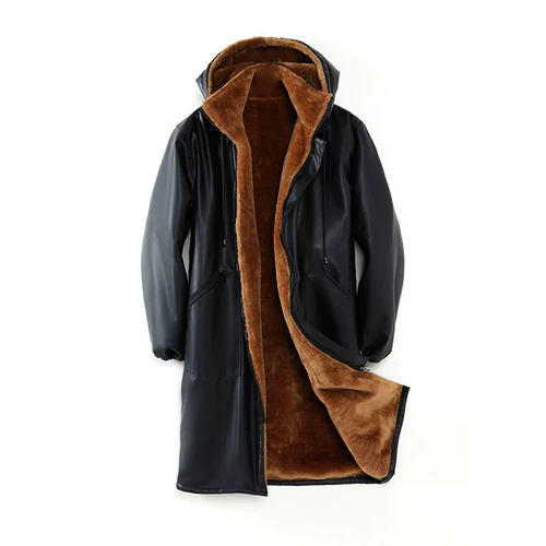 Водонепроницаемое утепленное пальто для работы, утепленный длинный пуховик, средней длины