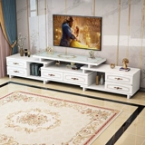 Современный и минималистичный журнальный столик, простой телевизор, новая коллекция