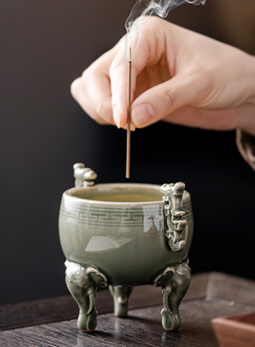 线香香插香座底座茶道香炉家用