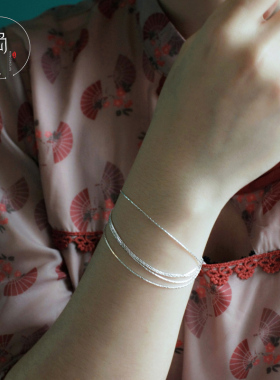 多层手链银饰清新简约时尚气质女