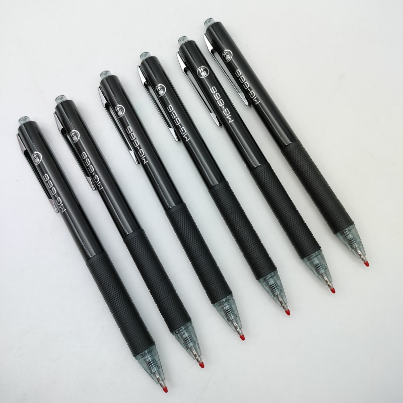 晨光MG-666考试中性笔AGPH8401黑 0.5子弹头按动签字笔及笔芯2029 - 图2