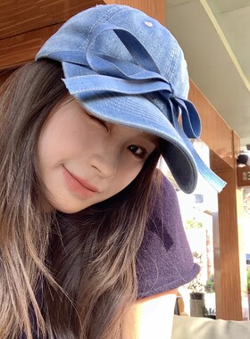 棒球帽户外休闲女夏季蝴蝶结