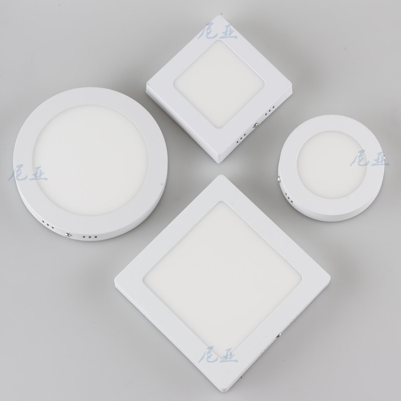 超薄led明装筒灯免开孔圆形6W8寸小吸顶灯5寸12w厨卫灯方形天花灯,淘宝优惠券,粉丝福利购,淘宝优惠卷