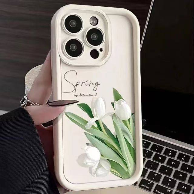 ins郁金香适用于三星Galaxy S24/S23/S22ultra手机壳A15/A55防摔A22新款A73保护外壳氛围感 - 图3