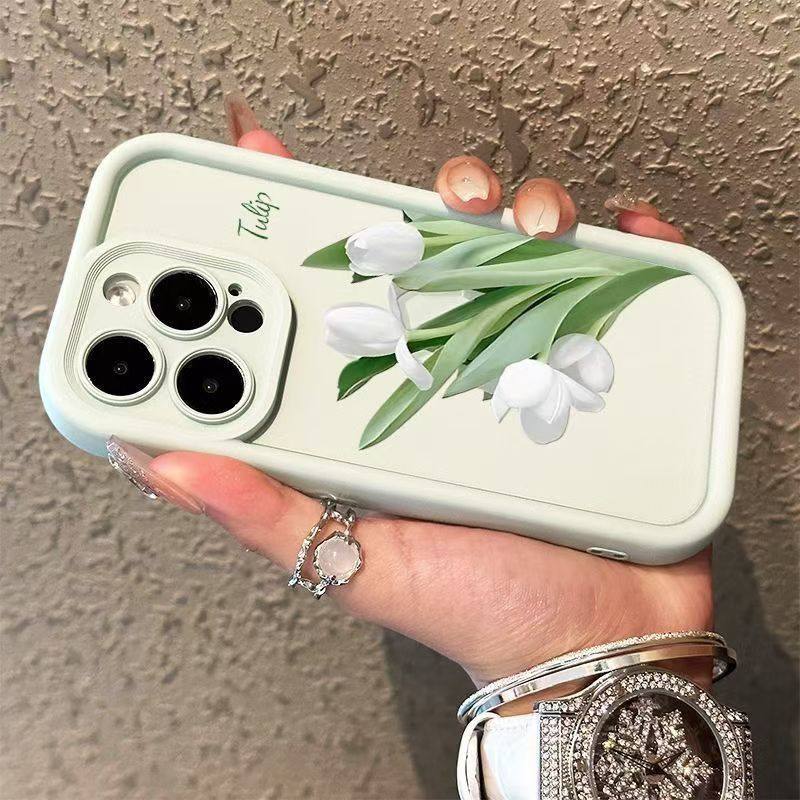 ins郁金香适用于三星Galaxy S24/S23/S22ultra手机壳A15/A55防摔A22新款A73保护外壳氛围感 - 图2