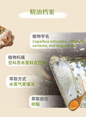 多特瑞古巴香脂精油舒缓修护按摩
