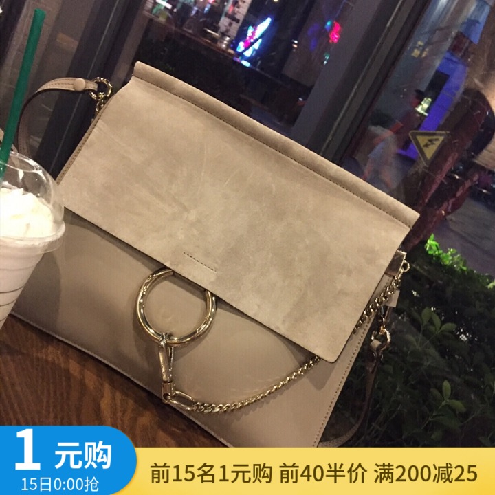 2019春夏新款斜挎包單肩包小包真皮女包鏈條圓環包小方包潮