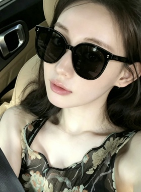 复古方圆脸墨镜女高级感时尚大框显脸小太阳镜防紫外线遮阳眼镜