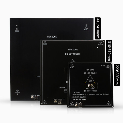 3DSWAY 3D打印机配件MK3铝基板热床平台24V加热床圆角沉孔铝板220 - 图0