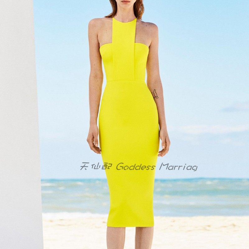 简单大方晚礼服2025新款气质修身短款宴会小礼服年会女连衣裙时尚 - 图2