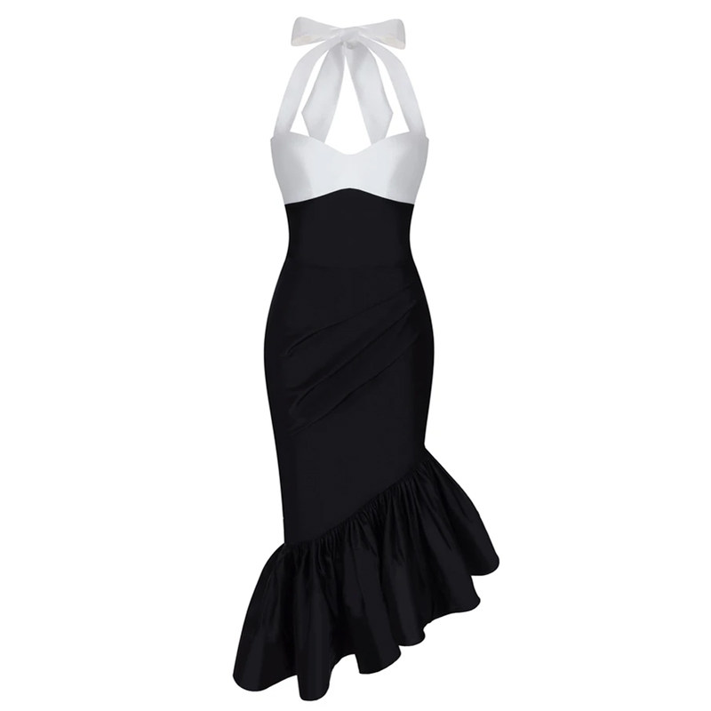 晚礼服女2023新款气质小礼服生日派对宴会主持人年会连衣裙鱼尾裙