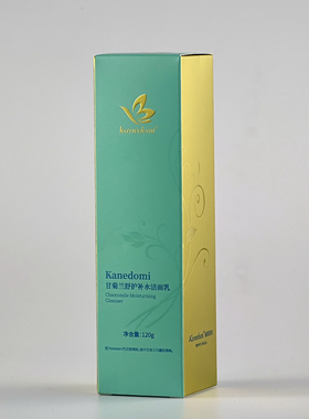 Kanedomi康肌得美甘菊兰舒护补水洁面乳120g微泡清爽清洁保湿补水