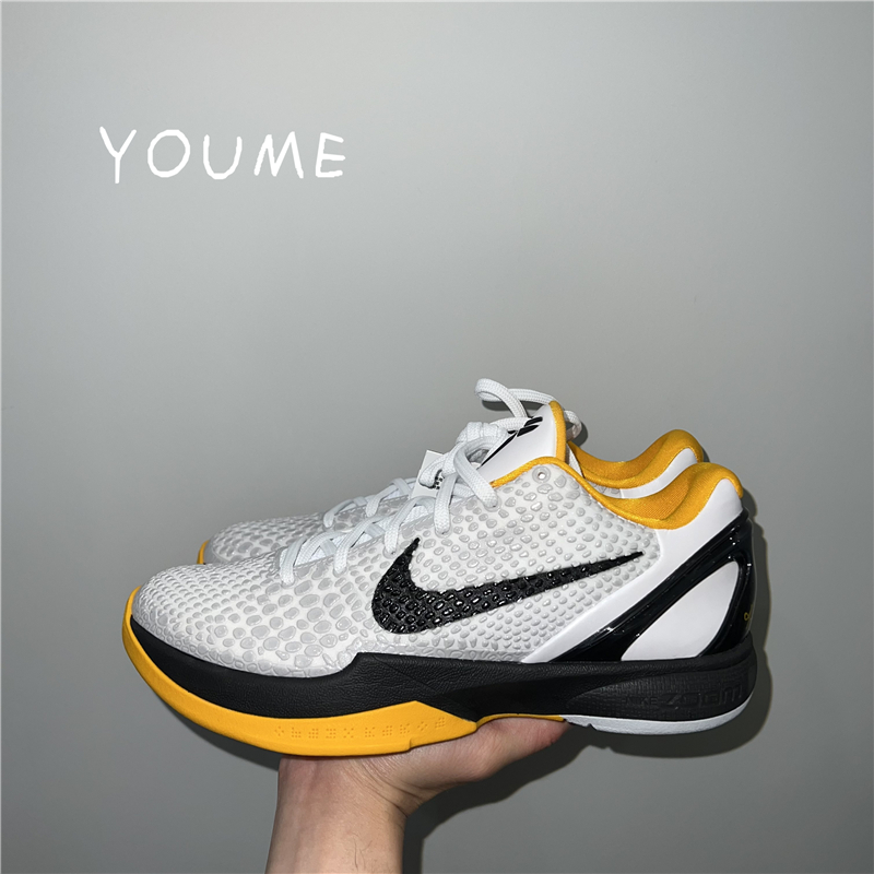 Nike Zoom Kobe 6 ZK6科比6代白黄季后赛男子篮球鞋 CW2190-100-图0