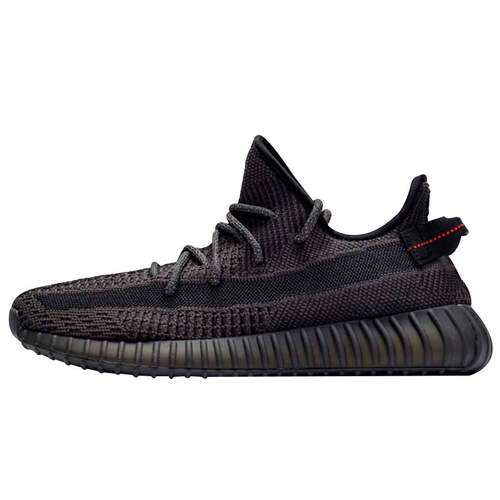 Adidas YEEZY 350V2黑椰子黑魂镂空黑天使反光男女休闲跑鞋FU9006 - 图3