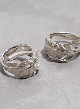 Yusuke Kosaka Works 小坂雄介一期一会风切鹰羽戒指双羽毛银饰