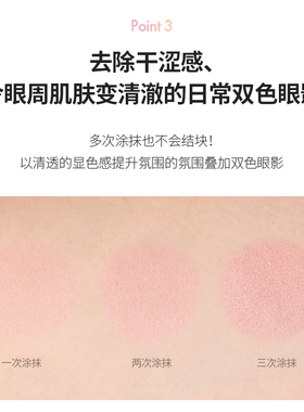 【临期】The Saem得鲜心情愉悦双色眼影日常百搭粉质细腻服帖防水