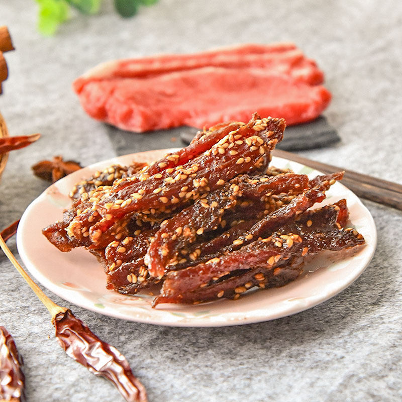 刘三姐猪肉干巴 麻辣香肉条100g*2袋 顺口宜之味广西宜州猪肉条,淘宝优惠券,粉丝福利购,淘宝优惠卷