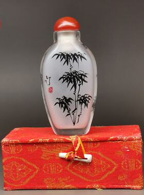 内画鼻烟壶长条手工艺品可