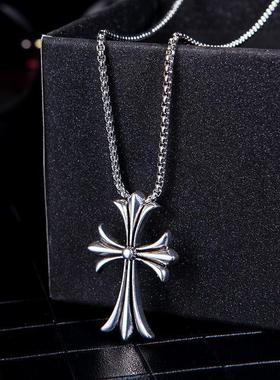 潮项链男女韩版时尚吊坠学生情侣十字架复古个性潮人生日礼物挂坠