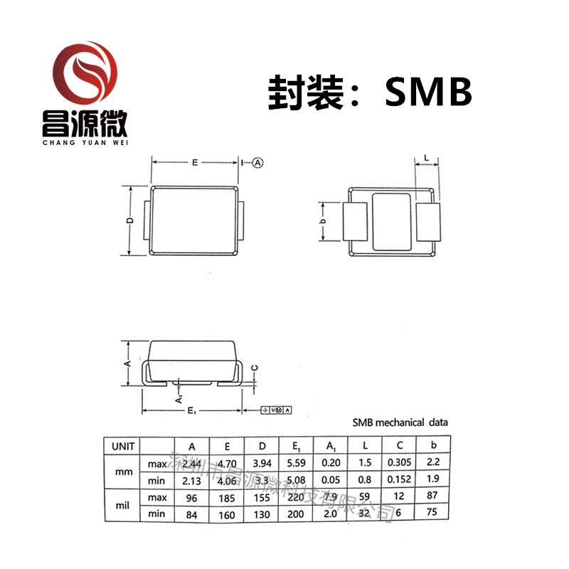 晶导SS22B/SS24B/SS26B/SS28B/SS210B/SS212B/SS215B/SS220B SMB-图0