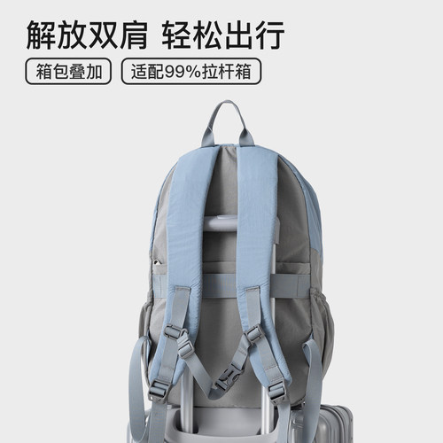 轻便双肩包女超轻户外旅游登山包轻量旅行书包大容量通勤女士背包 - 图2