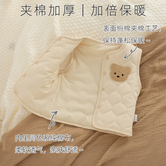 Korean bear quilted quilted autumn and winter all-match little vest