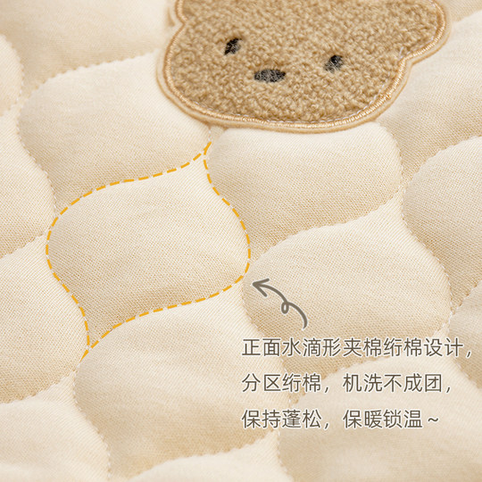 Korean bear quilted quilted autumn and winter all-match little vest