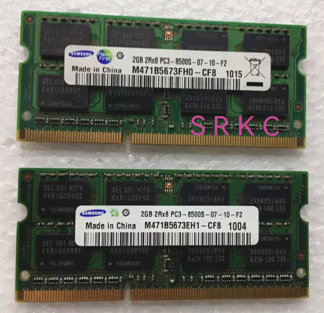 三星2G DDR3 1066 笔记本内存条 2GB PC3-8500S M471B5673FH0-CF8 - 图0