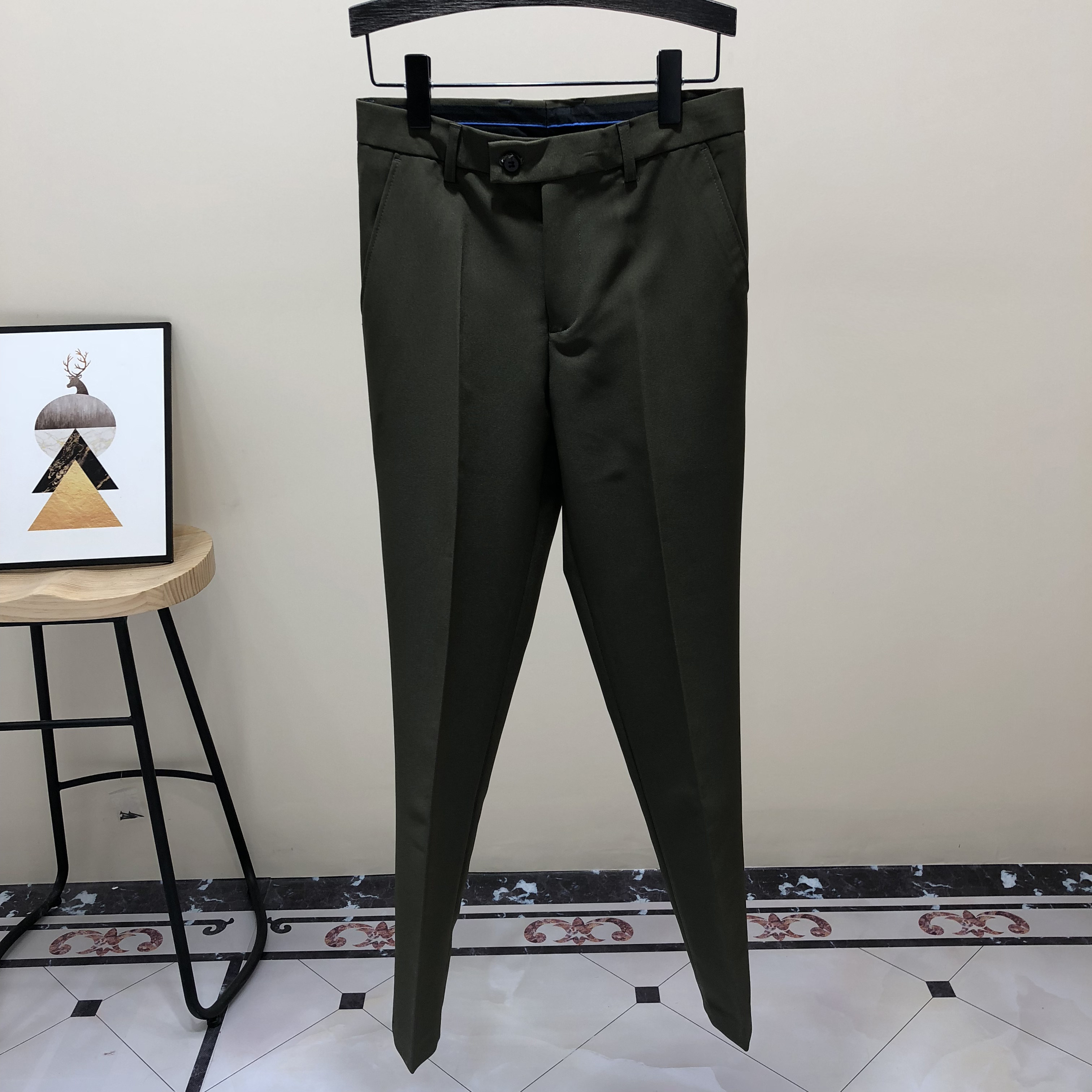2023男式裤子夏季薄款黑色西装裤休闲长裤男九分裤商务正装西服裤,淘宝优惠券,粉丝福利购,淘宝优惠卷
