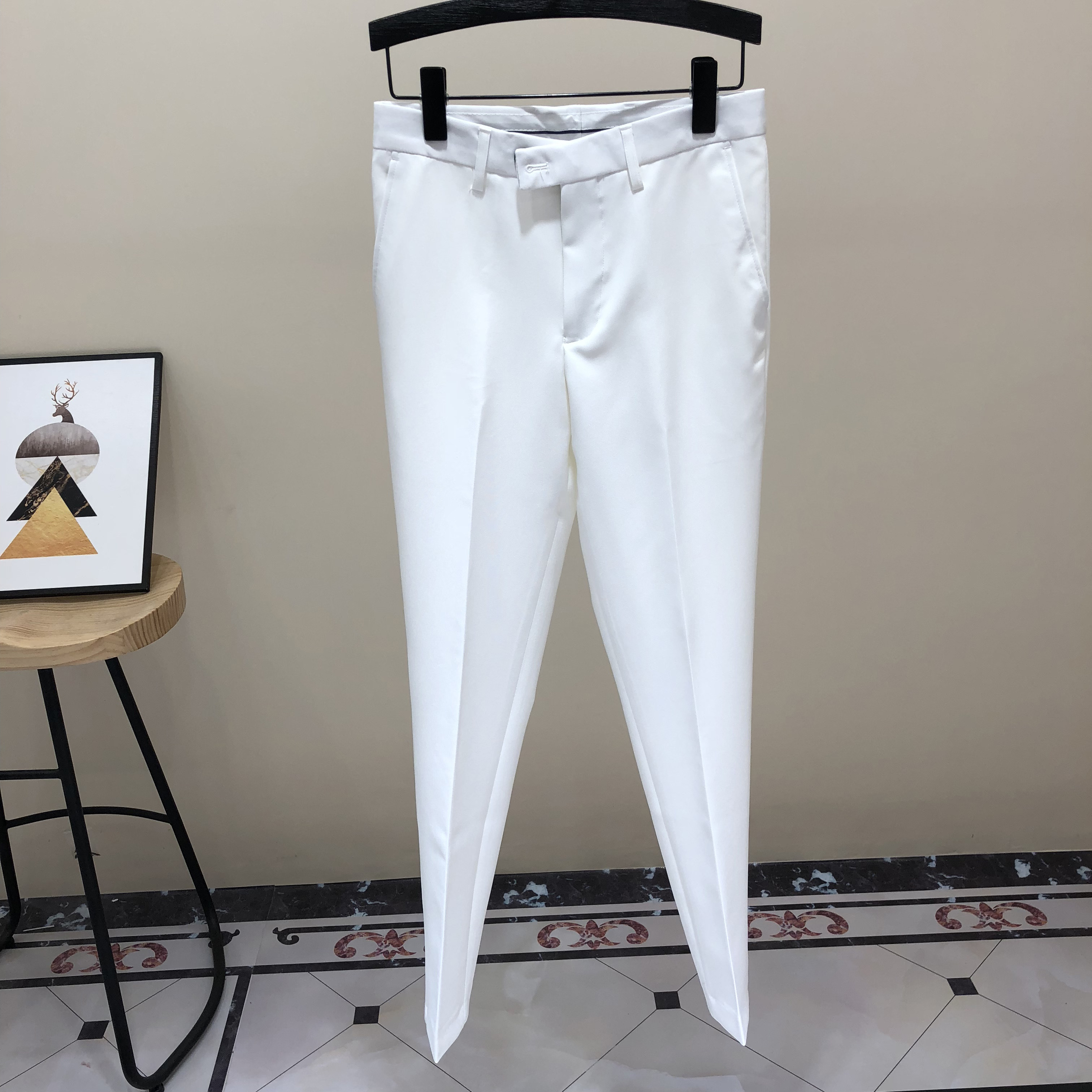 2023男式裤子夏季薄款黑色西装裤休闲长裤男九分裤商务正装西服裤,淘宝优惠券,粉丝福利购,淘宝优惠卷