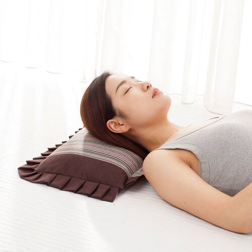 荞麦决明子颈椎枕头护颈椎助眠睡觉专用艾草药枕圆柱护颈椎放松 - 图0