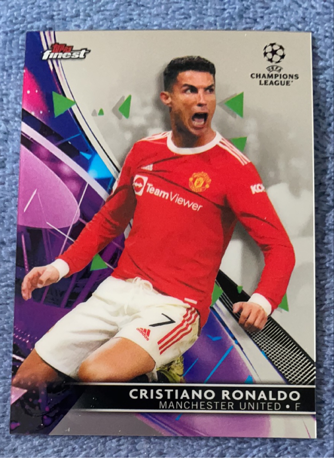 足球球星卡2021-22 topps finest欧冠全套 梅西C罗 内马尔 哈兰德 - 图1