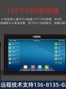 Fanvil 方位IP网络电话机SIP电话机老板领导大屏电话商务办公方位