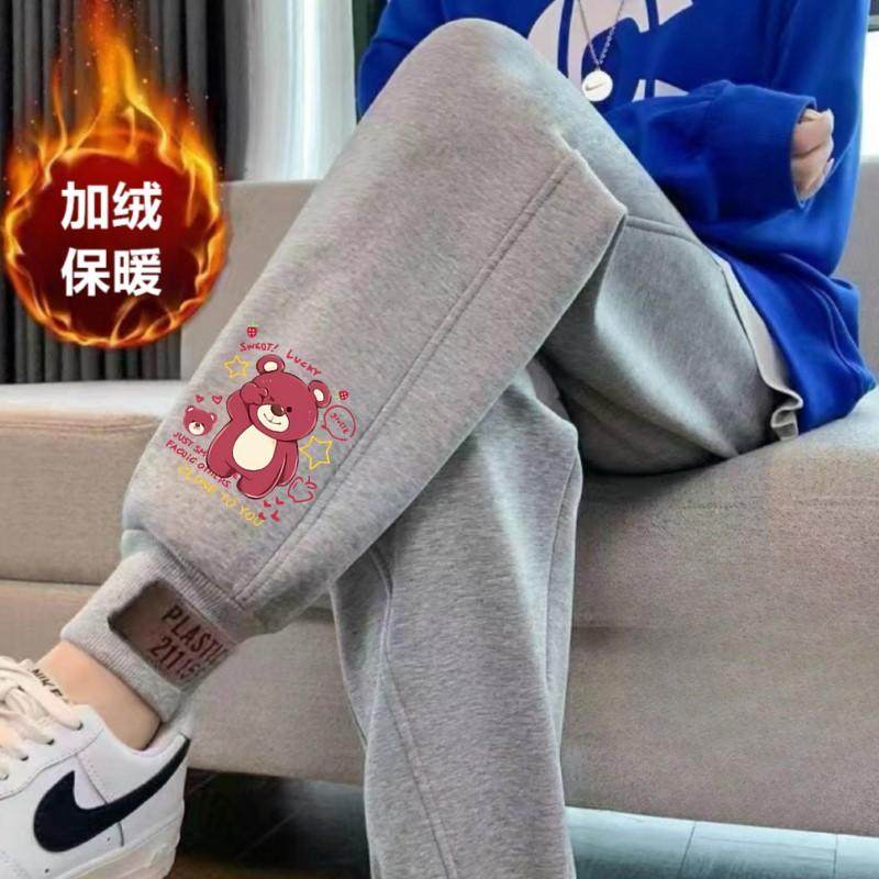 加绒运动裤女秋冬季新款爆款加厚加绒卫裤百搭束脚显瘦休闲女裤子,淘宝优惠券,粉丝福利购,淘宝优惠卷