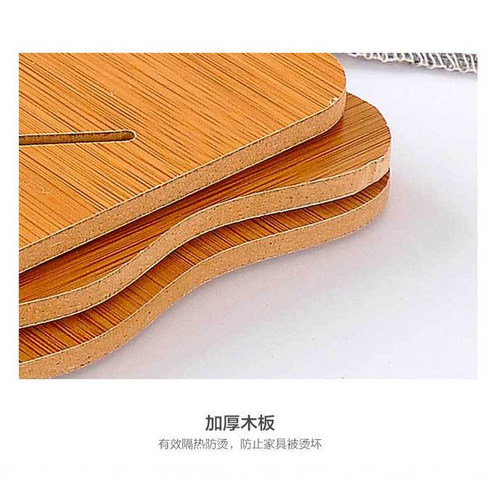 创意镂空木质杯垫厨房加厚防烫隔热垫防滑锅碗盘垫耐热盘锅垫 - 图1