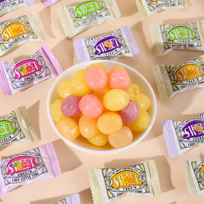 英国PULADA朴拉达小青柠芒果混合水果汁味硬糖500g结婚喜糖果零食,淘宝优惠券,粉丝福利购,淘宝优惠卷