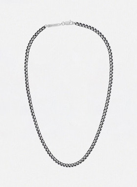 凯文克莱反叛黑链条男士项链