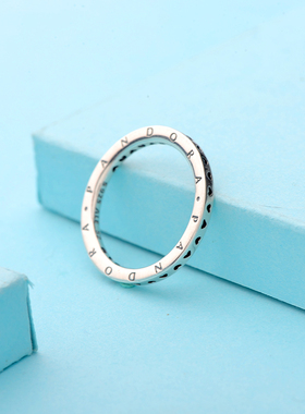 pandora 潘多拉925银戒指 玫瑰金戒指叠戴 197404CZ