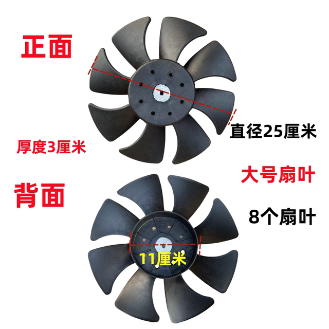 Tricycle water tank fan blade motor