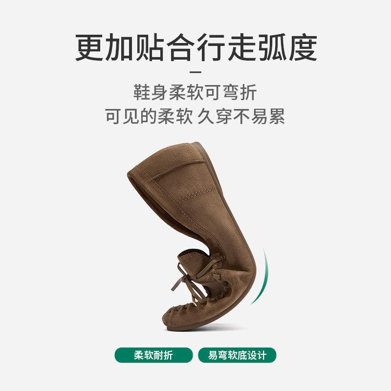 热风平底乐福鞋女2026年春季新款气质浅口单鞋轻便通勤复古女鞋,淘宝优惠券,粉丝福利购,淘宝优惠卷