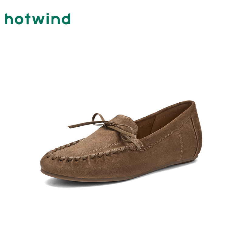 热风平底乐福鞋女2026年春季新款气质浅口单鞋轻便通勤复古女鞋,淘宝优惠券,粉丝福利购,淘宝优惠卷