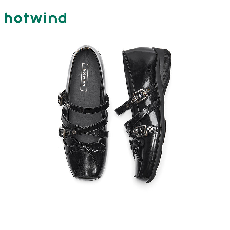 热风平底玛丽珍鞋女2025年秋季新款经典银色单鞋配裙子浅口女鞋子,淘宝优惠券,粉丝福利购,淘宝优惠卷