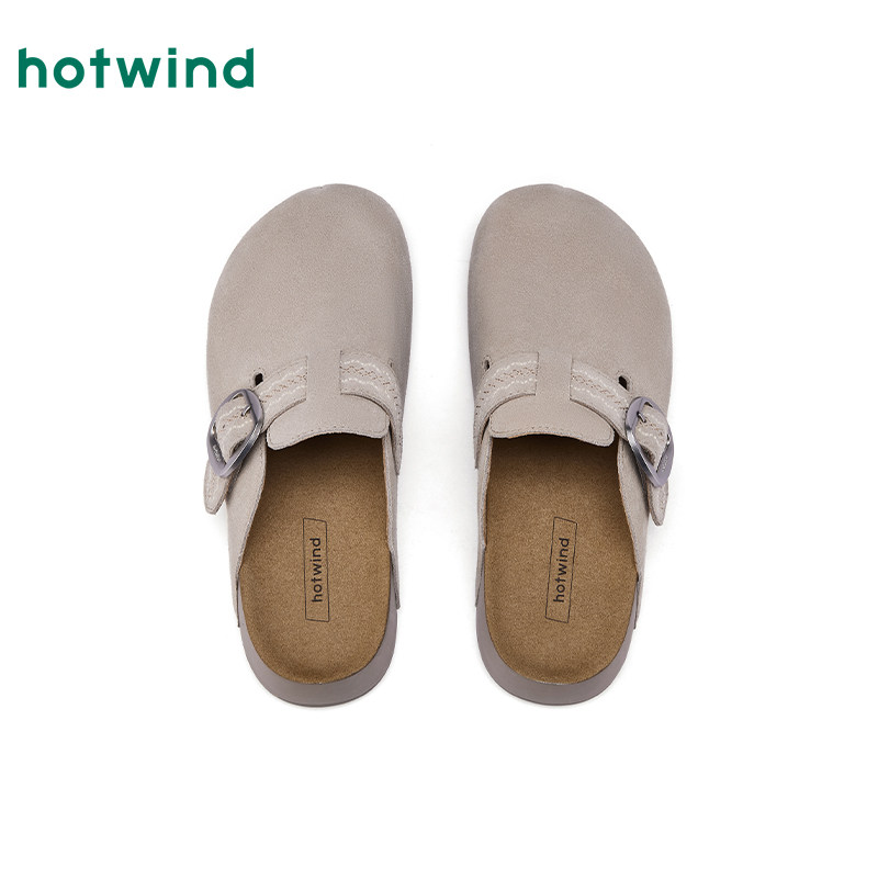 热风复古勃肯鞋女鞋2026年春季新款外穿通勤半拖百搭舒适平底鞋子,淘宝优惠券,粉丝福利购,淘宝优惠卷