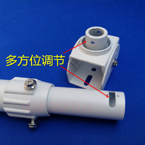 监控摄像头摄像机伸缩支架全铝合加强加长杆吊装立杆60-120cmI型 - 图2