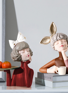 可爱治愈泡泡女孩少女心人偶摆件