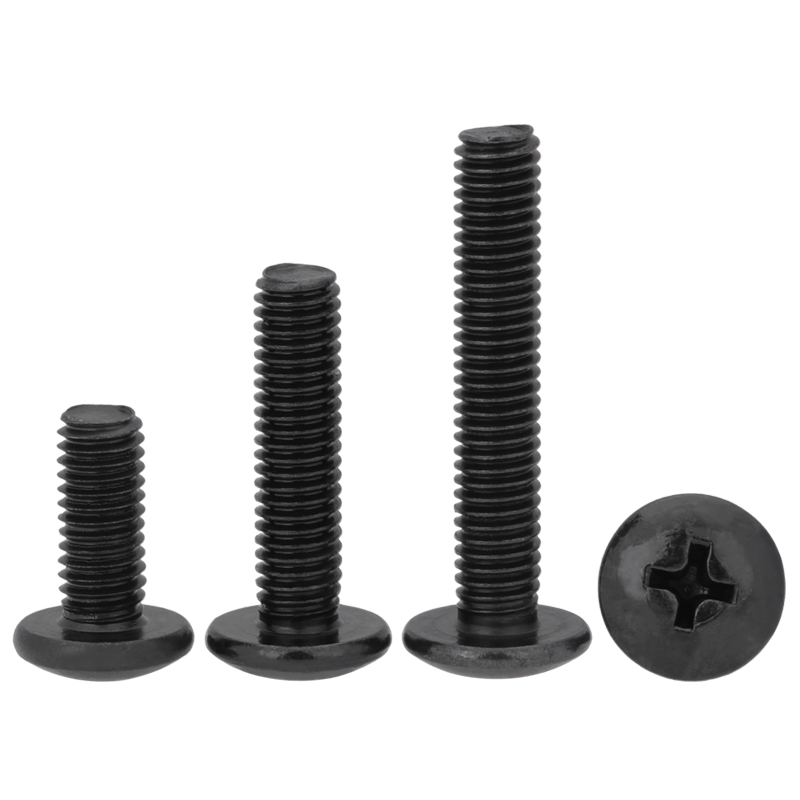 镀黑TM十字大扁头螺丝加长伞头蘑菇头机螺钉M2M2.5M3M3.5M4M5M6M8 - 图0