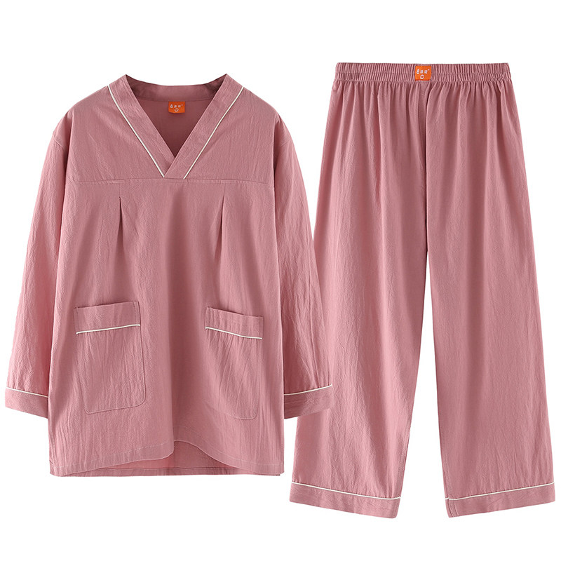 汗蒸服女洋气情侣新款纯棉长袖长裤全棉桑拿服温泉按摩浴服套装,淘宝优惠券,粉丝福利购,淘宝优惠卷